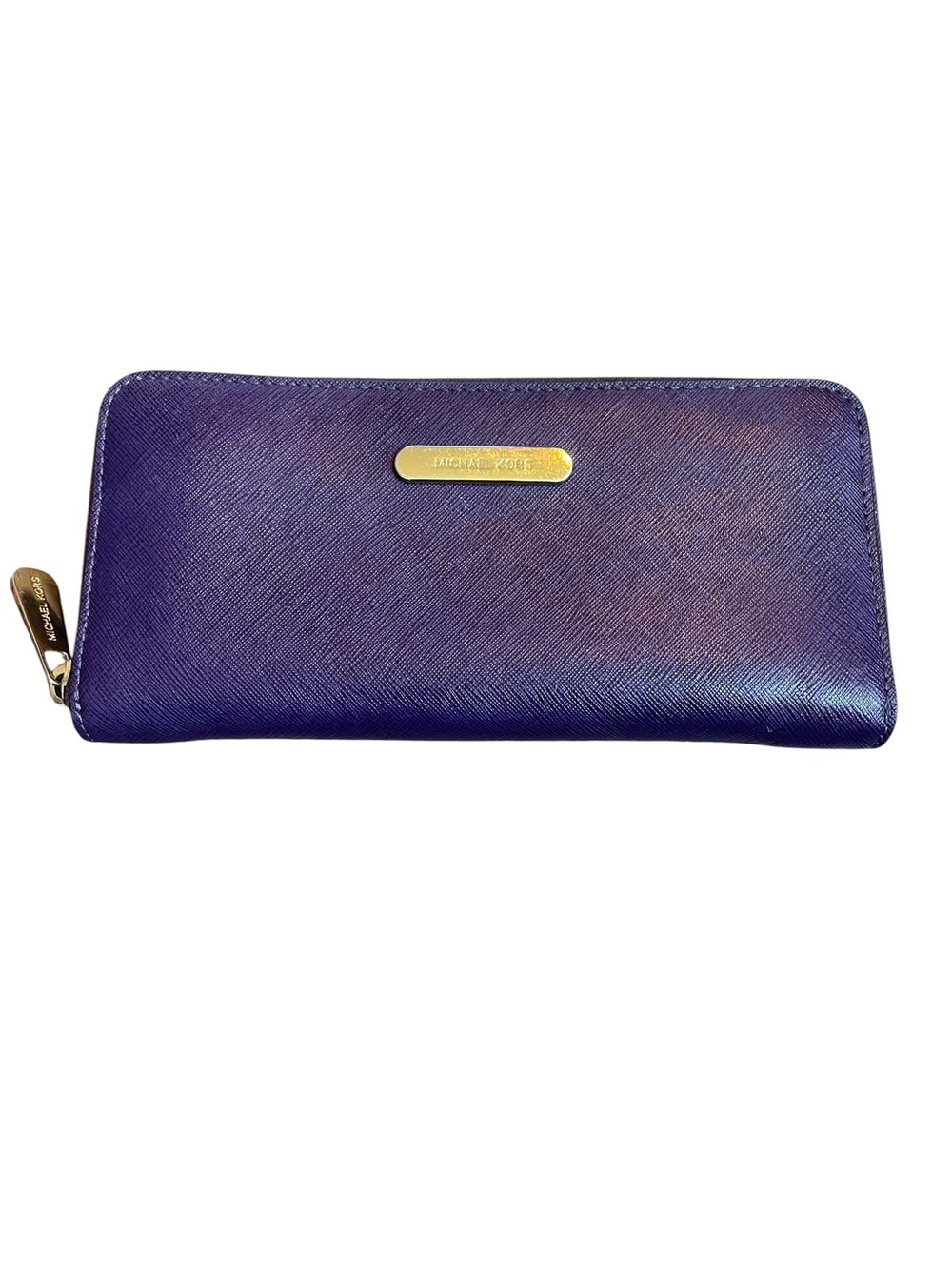 Michael Kors Deep Purple Zip Wallet